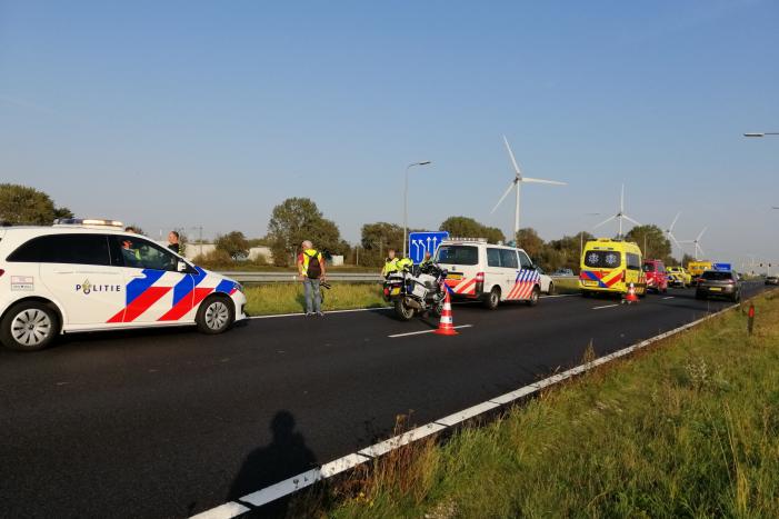 Veel schade na kop-staart botsing
