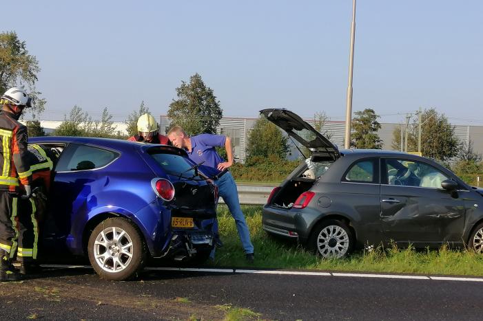 Veel schade na kop-staart botsing