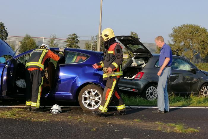 Veel schade na kop-staart botsing