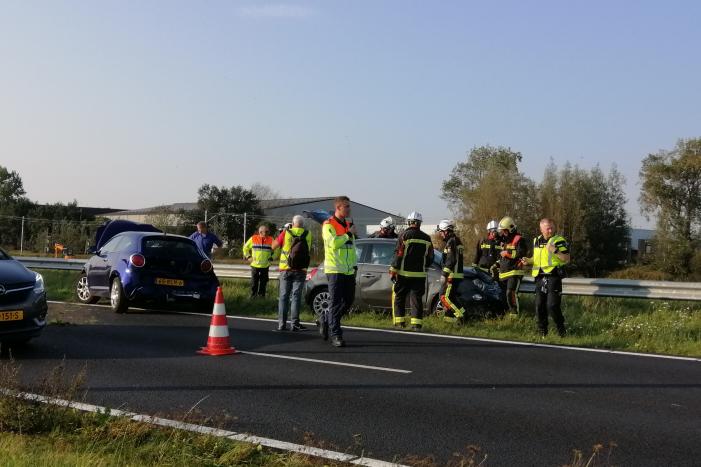 Veel schade na kop-staart botsing