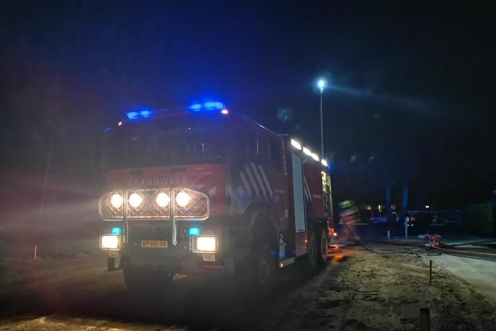 Flinke uitslaande brand in chalet
