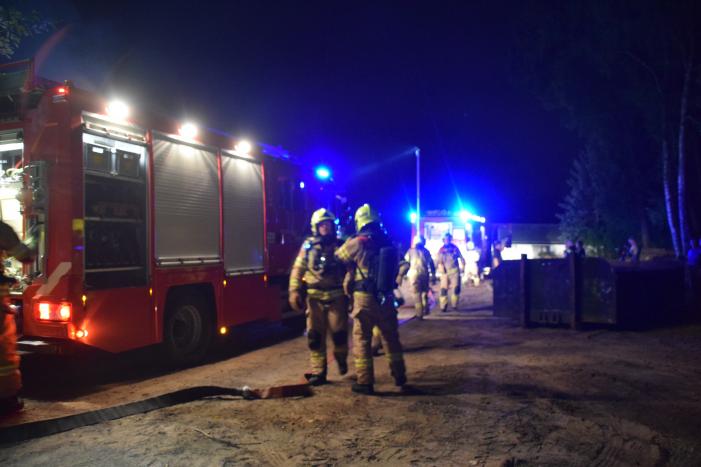 Flinke uitslaande brand in chalet