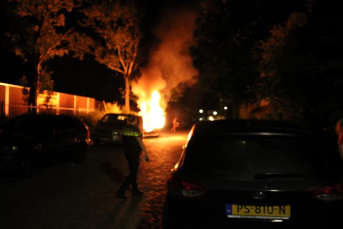 Boot op trailer uitgebrand