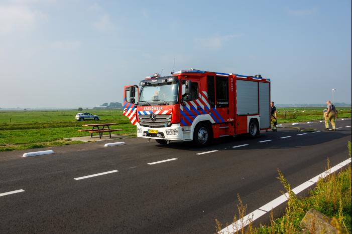 Brandende barbecue-resten snel geblust