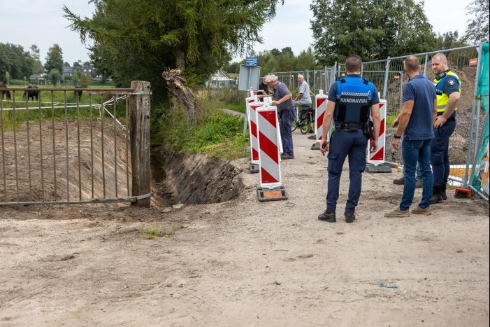 Gemeente treedt handhavend op tegen afsluiten fietspad