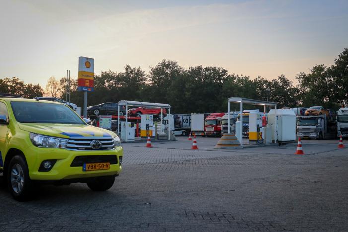 Brandweer onderzoekt lekkende AdBlue-tank