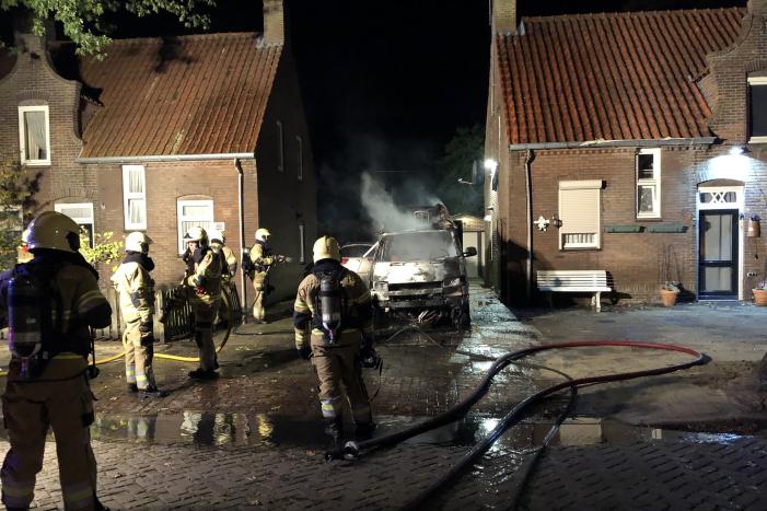 Camper verwoest door brand