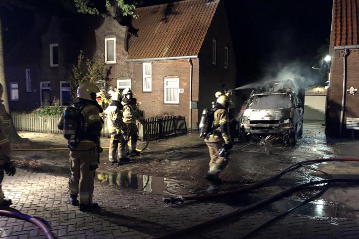 Camper verwoest door brand