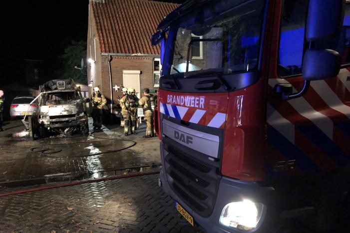 Camper verwoest door brand