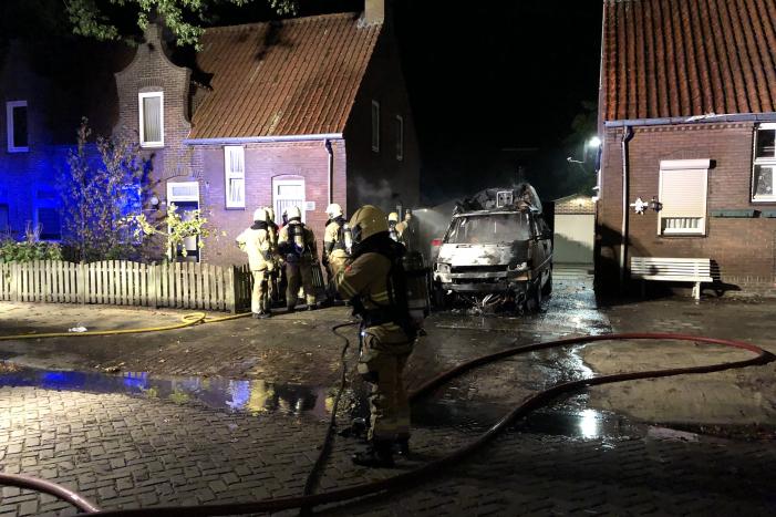 Camper verwoest door brand