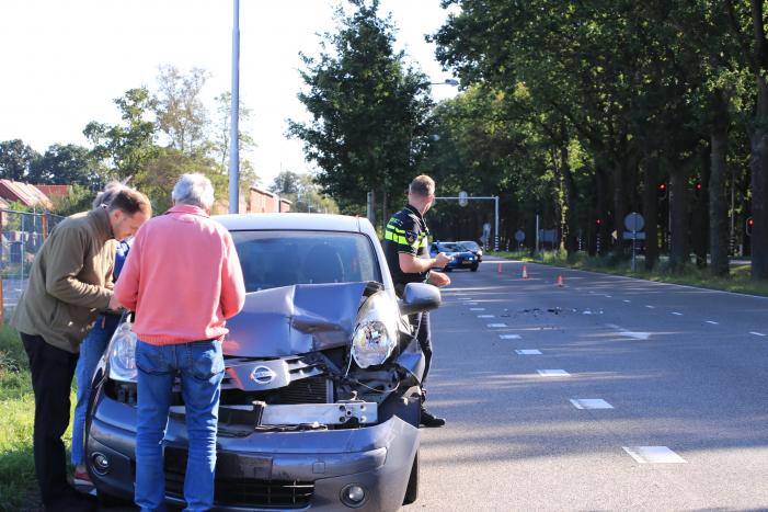 Veel schade bij kop-staartbotsing