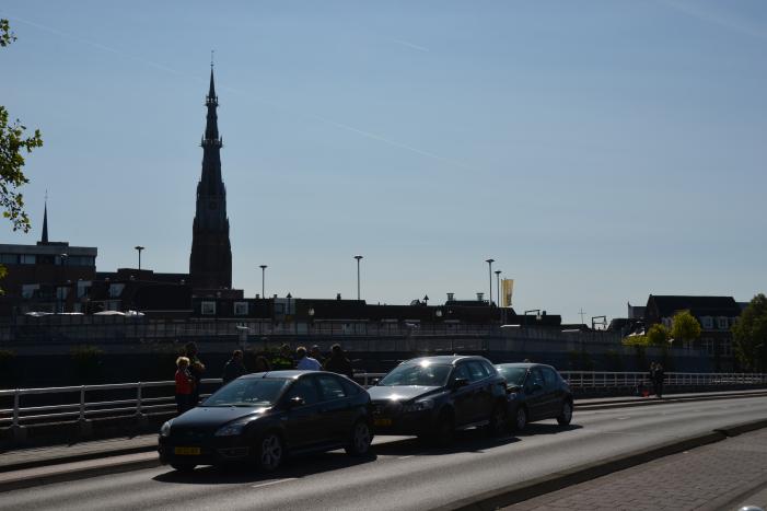 Veel schade bij kop-staartbotsing