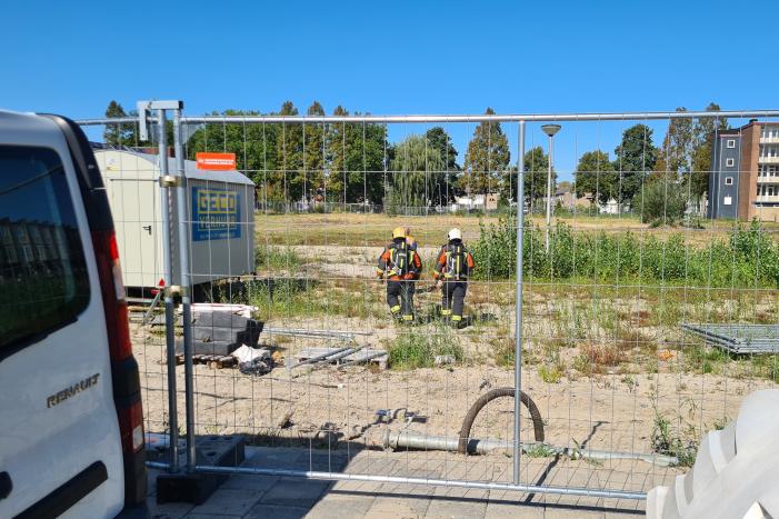 Gasleiding gesprongen op sloopterrein