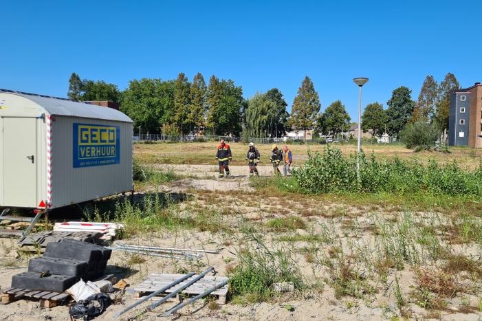 Gasleiding gesprongen op sloopterrein