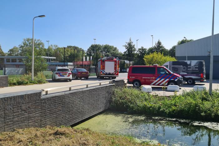 Gasleiding gesprongen op sloopterrein