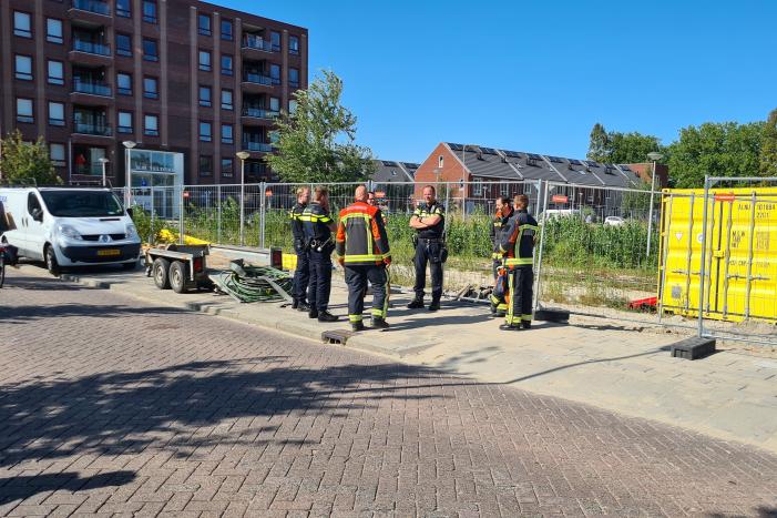 Gasleiding gesprongen op sloopterrein
