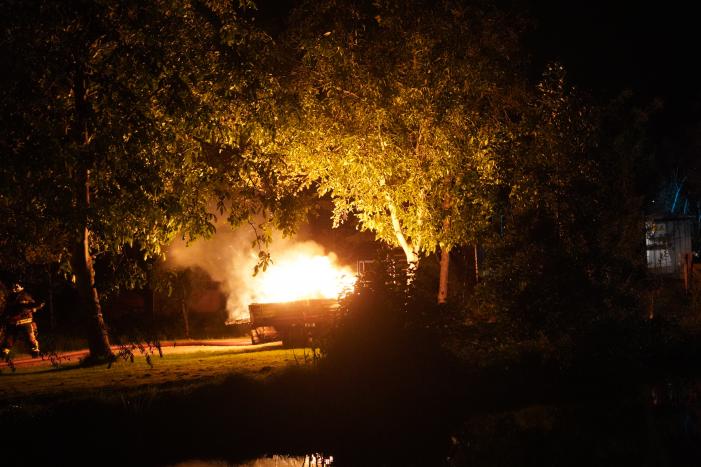 Flinke buitenbrand snel onder controle