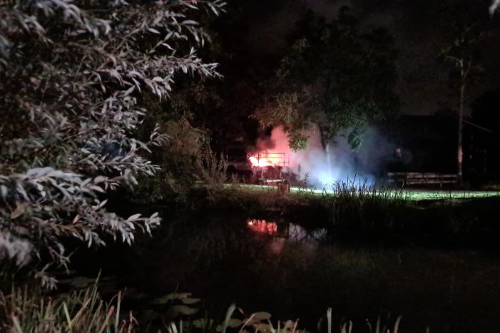Flinke buitenbrand snel onder controle