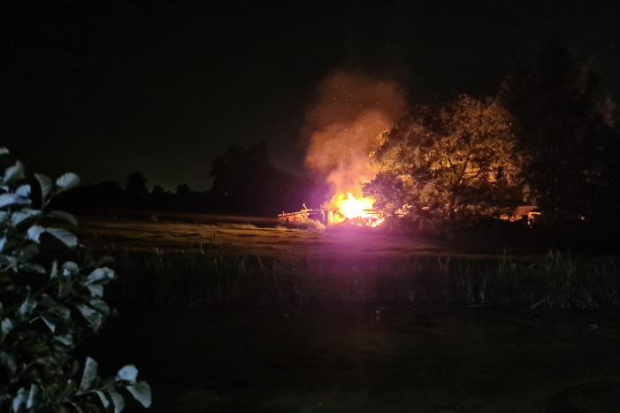 Flinke buitenbrand snel onder controle