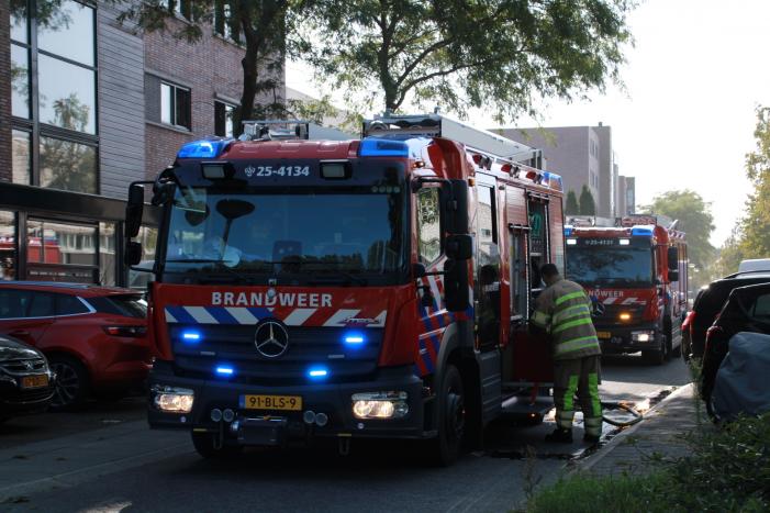 Flinke rookontwikkeling bij brand in kelder