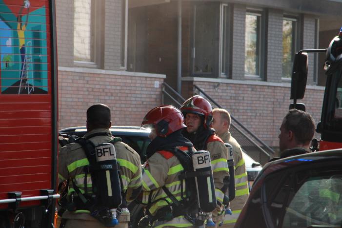 Flinke rookontwikkeling bij brand in kelder