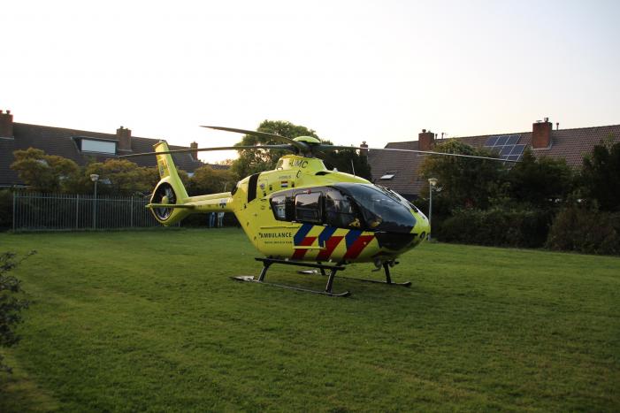 Traumahelikopter landt voor incident