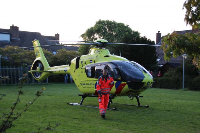 Traumahelikopter landt voor incident