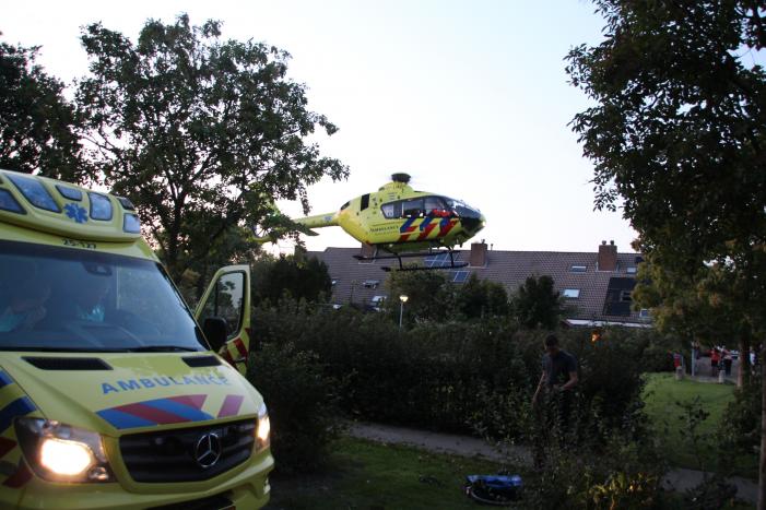 Traumahelikopter landt voor incident