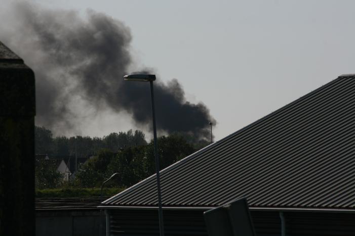 Brug in Quelderduyn gaat in vlammen op