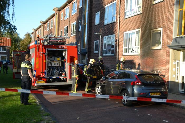 Appartementen beschadigd door scooterbrand