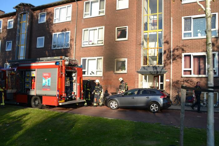 Appartementen beschadigd door scooterbrand