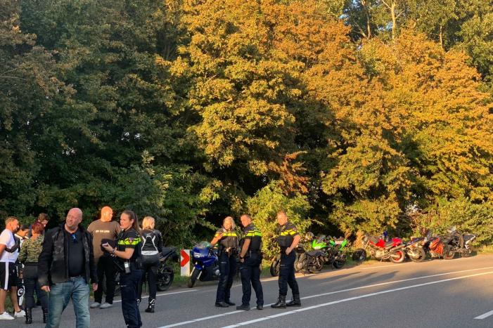 Motorrijder gewond na val