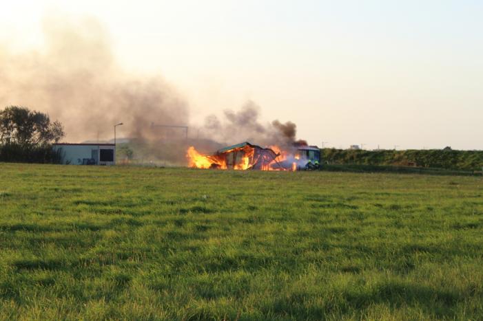 Clubhuis van crossvereniging Kooypunt verwoest door brand
