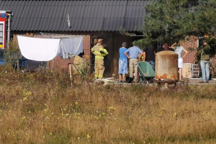 Brand in schuur camping 't Rakkertje