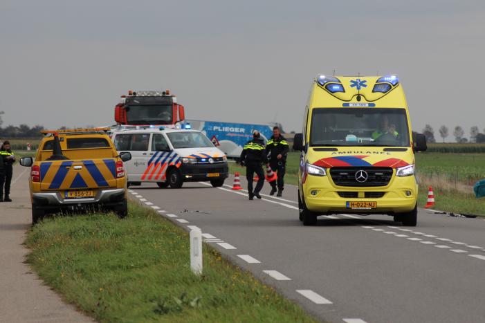 Motorrijder gewond bij aanrijding