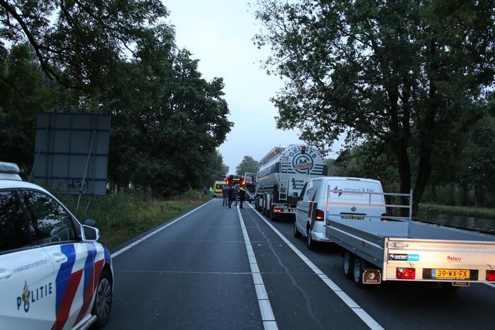 Dodelijk ongeval tussen vrachtwagen en motor