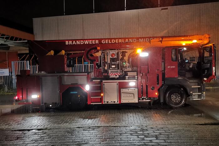 Brand in leegstaande loods