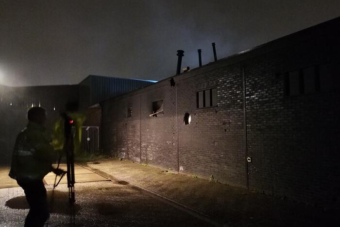 Brand in leegstaande loods