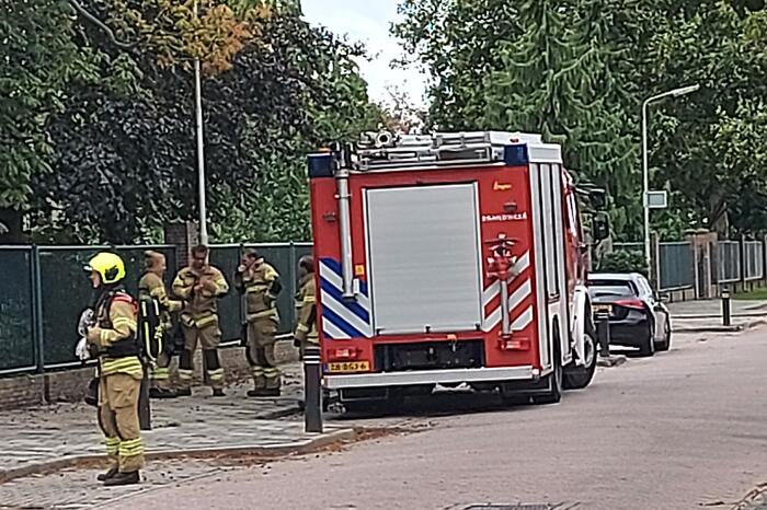 Brandweer doet onderzoek naar gaslucht