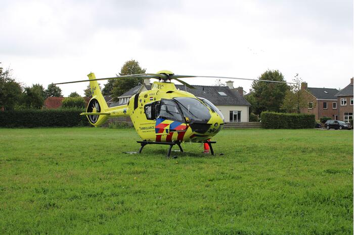 Traumahelikopter ingezet voor incident
