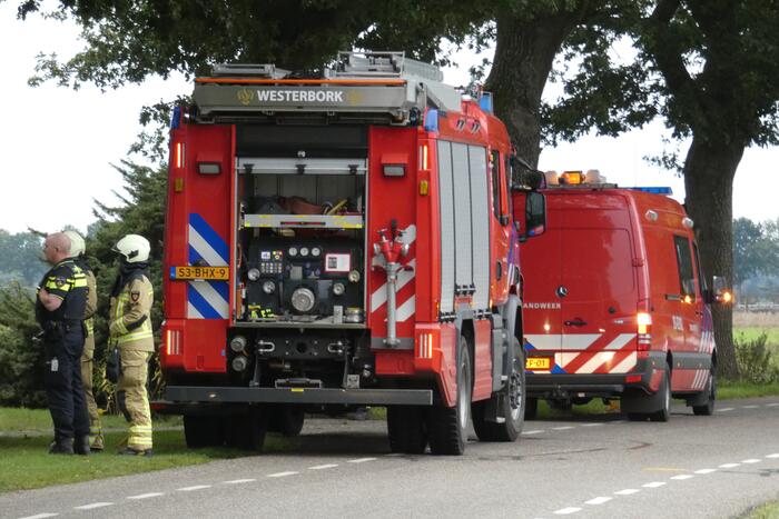 Gaslucht waargenomen naast woning