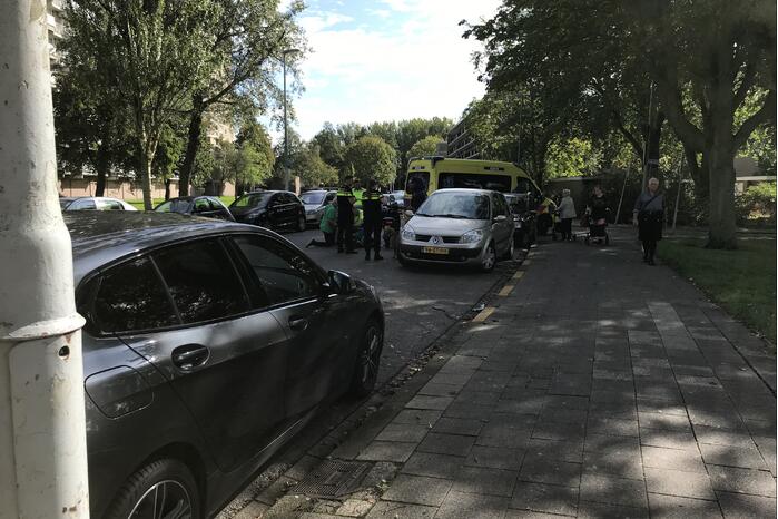 Scooterrijder gewond na koprol