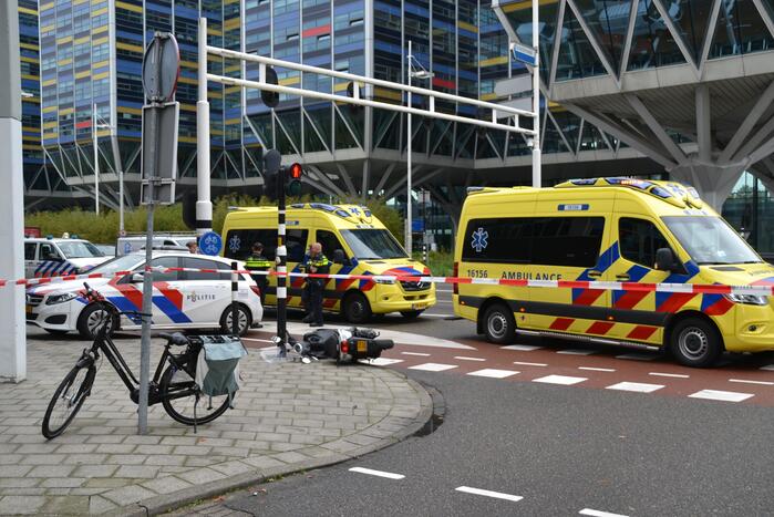 Twee gewonden bij ongeval tussen fiets en scooter