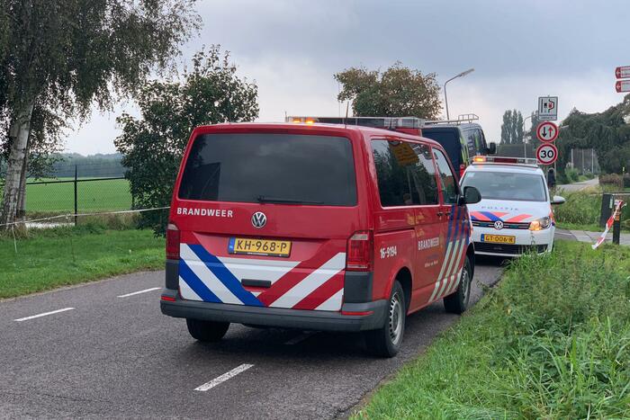 Gaslek aan slootkant ontstaan