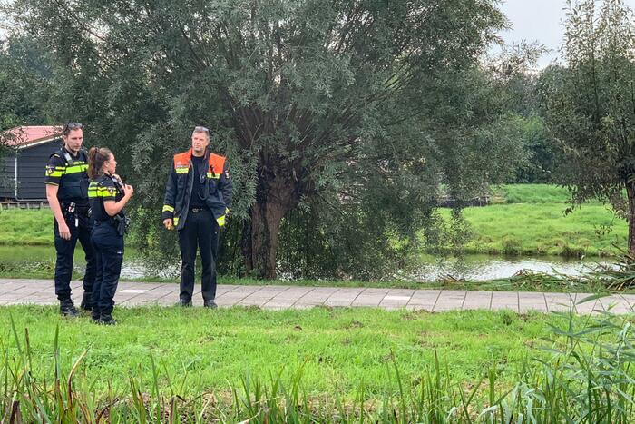 Gaslek aan slootkant ontstaan