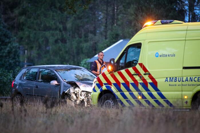 Bestuurder botst met auto op boom