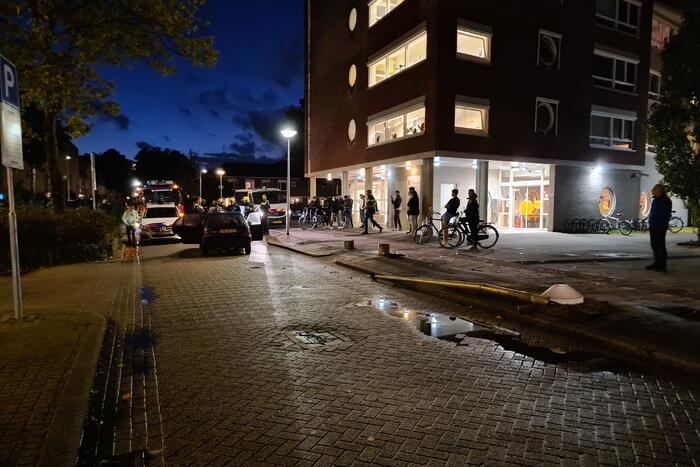 Automobilist ramt lantaarnpaal