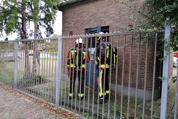 Monteurs blussen brand in elektriciteitshuis