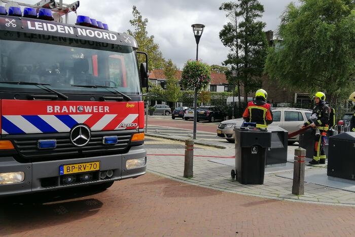 Brand in ondergrondse container
