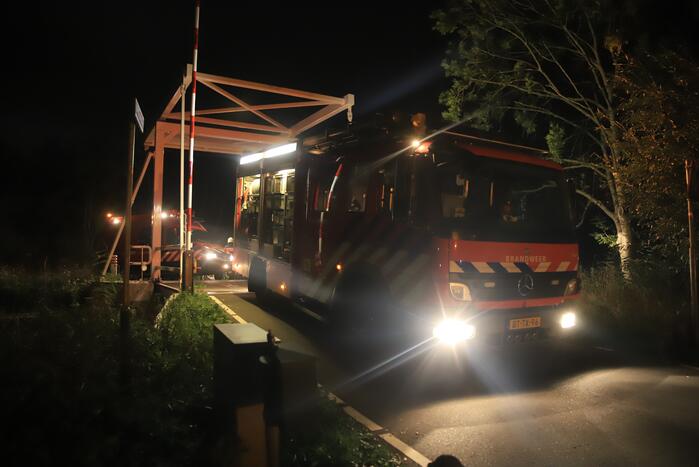 Grote brand in sauna bij woning